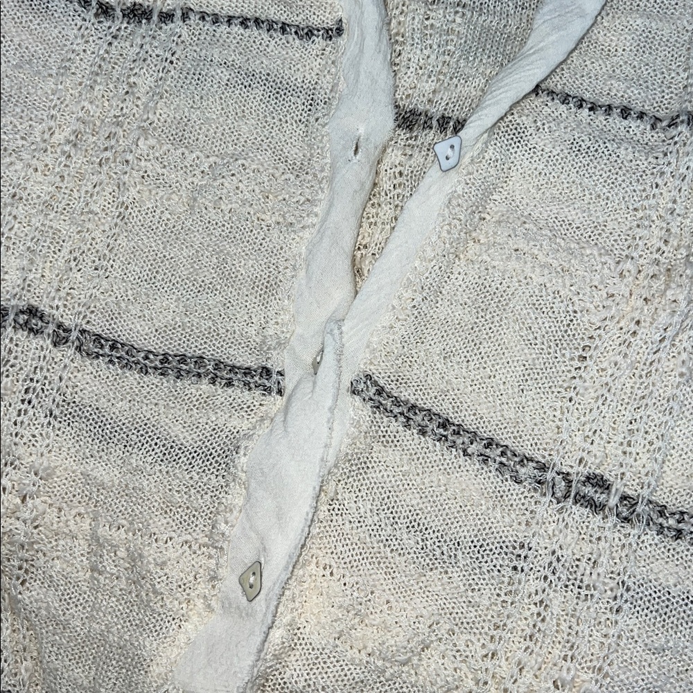 Free People Whispering Winds Grid Knit Kaftan - Picture 4 of 9